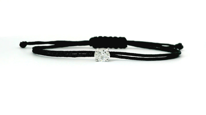 Bracelet Fancy Ovale - monture griffes blanche