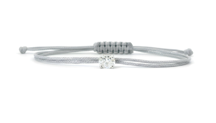 Bracelet Fancy Ovale - monture griffes blanche