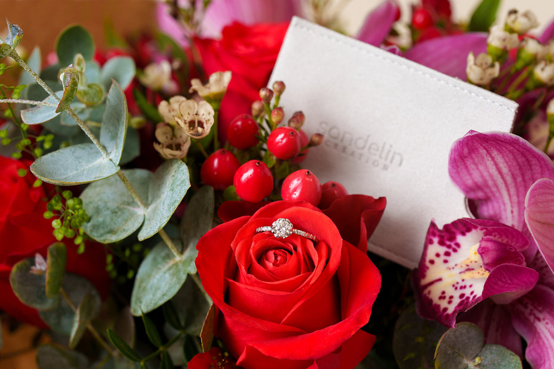 Solitärring Herzmotiv 0.50 ct