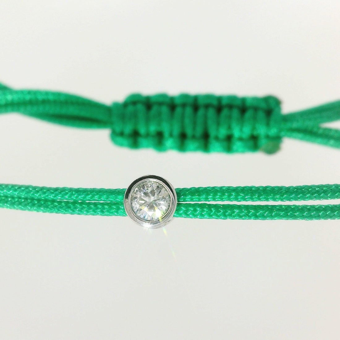 Bracelet Cuty - cordon vert