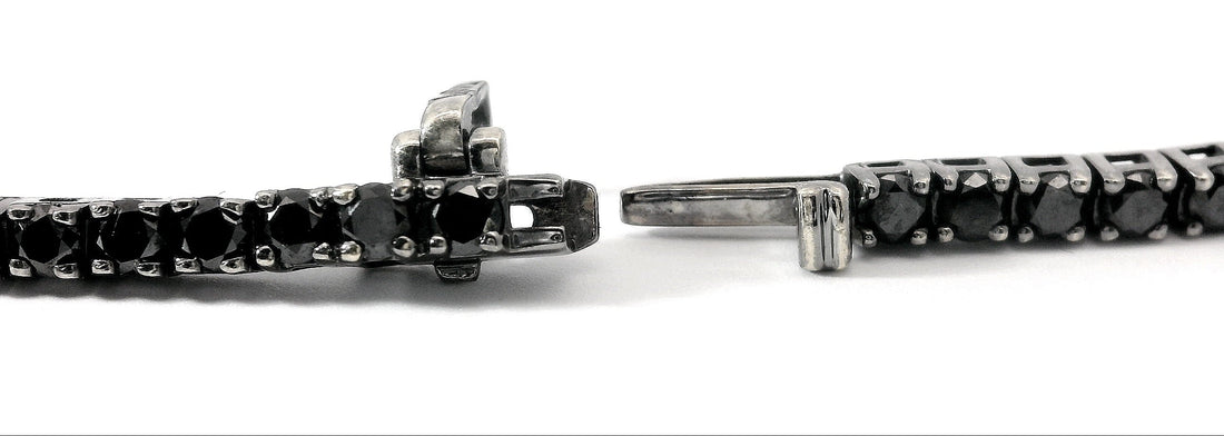 Bracelet Tennis Diamant Noir