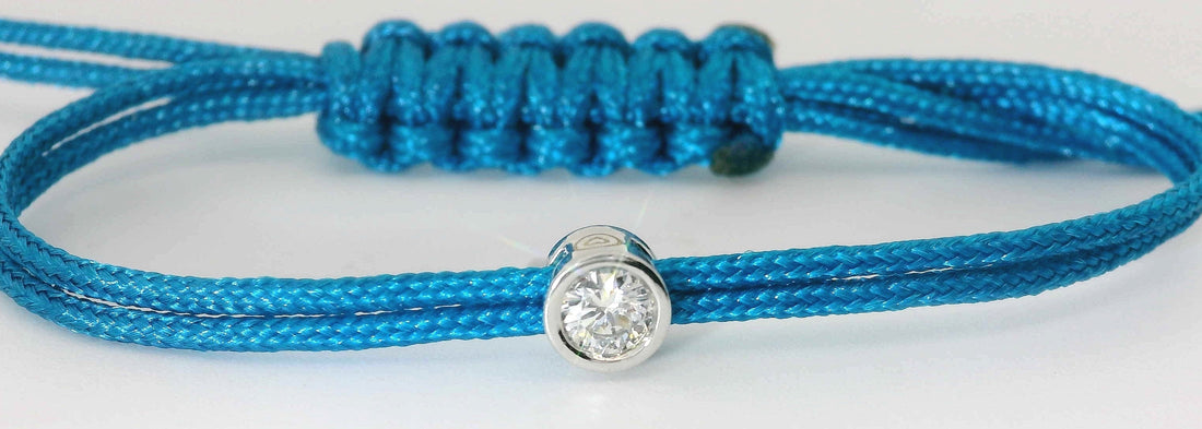 Bracelet Cuty - cordon bleu paon